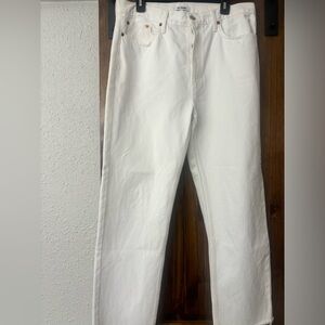 RE/DONE White 70s Stove Pipe Jeans - Sz 31
